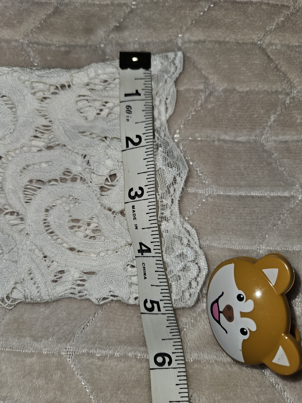 Adrianna Papell White Lace Short-Sleeve Blouse - Picture 12 of 12
